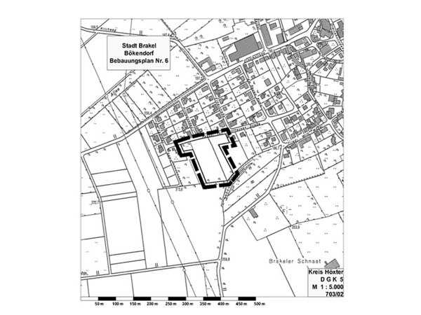 Bebauungsplan Nr. 6 »Neue Wohnbaufläche« mit teil-weiser Änderung des Bebauungsplans Nr. 4 im Stadtbezirk Brakel-Bökendorf