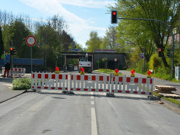 Baustelle, Stra&szlig;ensperrung