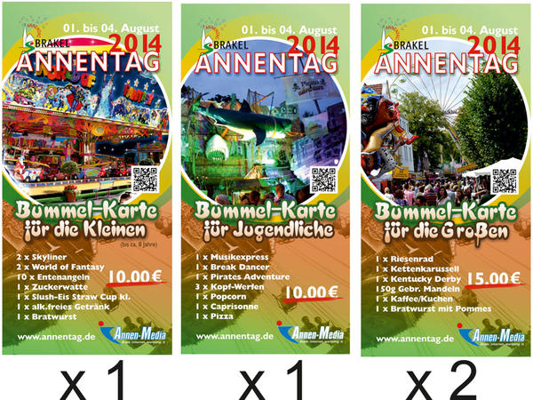 Familienpaket zum Annentag 2014