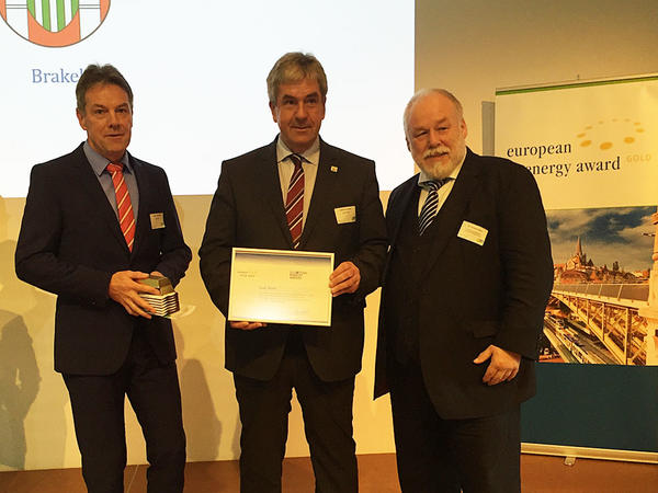 Auszeichnung mit dem European-Energy-Award am 04.11.2015 in Leipzig