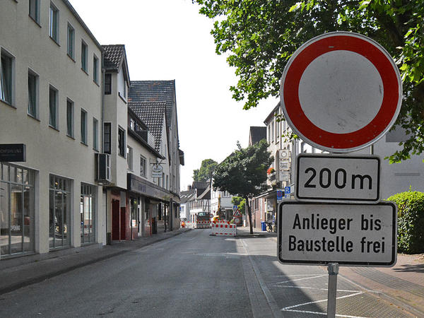 Stra&szlig;ensperrung Wolfskuhle