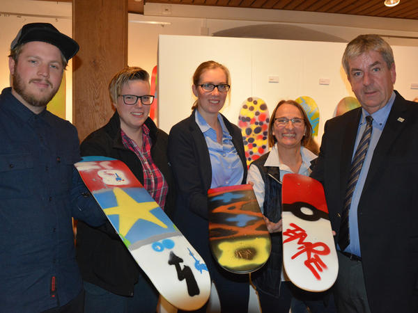 Ausstellungser&ouml;ffnung Skateboards