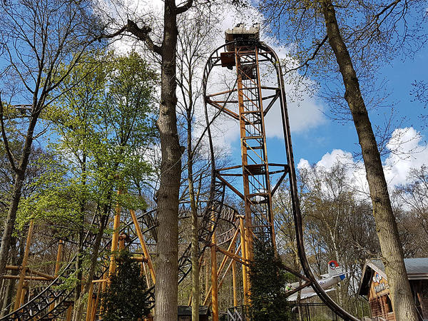 Die Achterbahn im Freizeitpark Duinrell