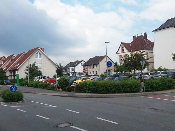 Bauarbeiten im Bereich der Haltestelle der Bredenschulen