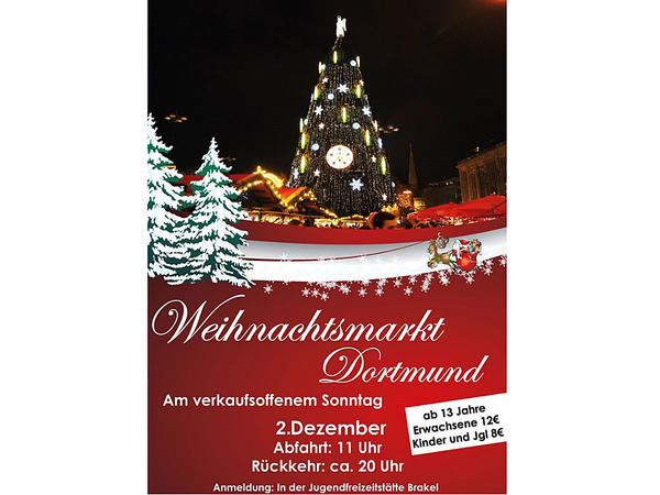Fahrt zum Weihnachtsmarkt nach Dortmund am 02.12.2018