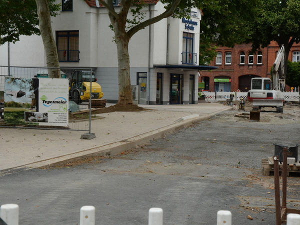 Baustelle in der Rosenstra&szlig;e