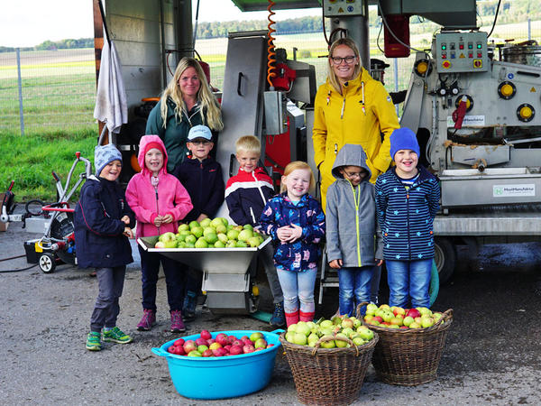 Apfelpresstag am 24. September 2020 in Brakel