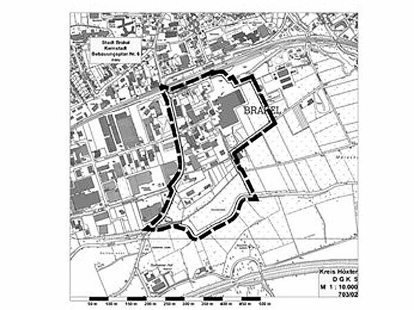 Bebauungsplan Nr. 6 - neu »Königsfeld Ost« in der Kernstadt Brakel