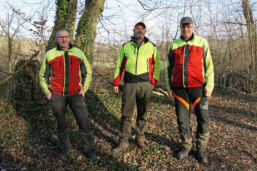 Das Team des Brakeler Bürgerwaldes (von links): Stefan Temme, Ralf Müller und Michael Senft