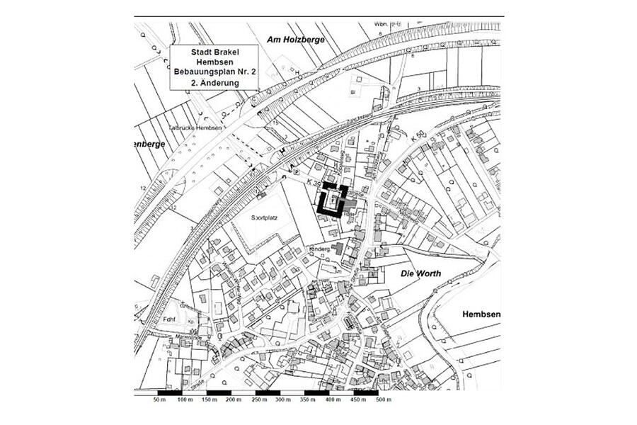 Bebauungsplan Nr. 2 - 2. Änderung »Stienekenbohm« im Stadtbezirk Brakel-Hembsen