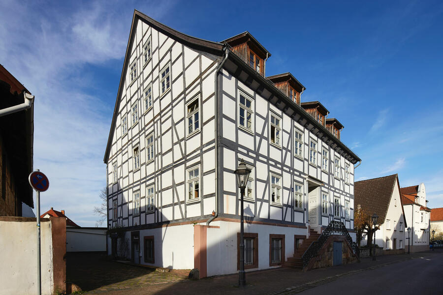 Fachwerkhaus in der Königstraße, die zum im historischen Stadtkern gehört