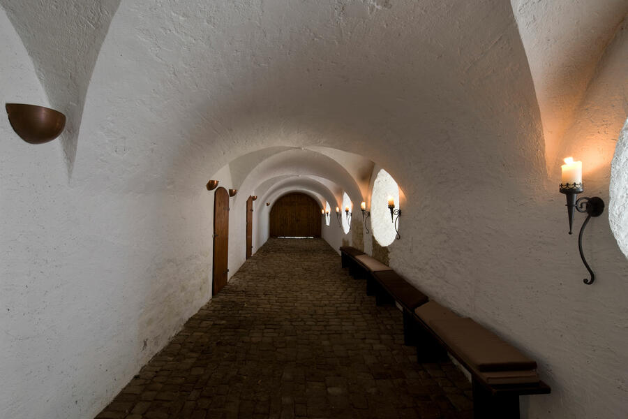 Gewölbe des Kreuzgangs im ehemaligen Kapuzinerkloster