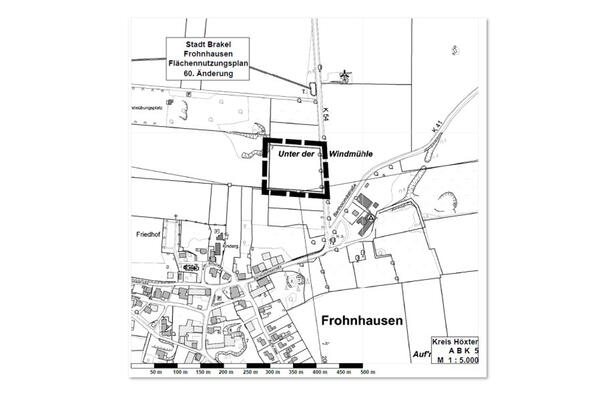 60. Änderung des Flächennutzungsplans der Stadt Brakel