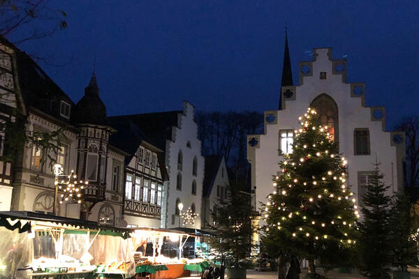 Wochenmarkt zur Weihnachtszeit