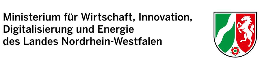 Schriftzug:NRW Ministerium Wirtschaft, Innovation, Digitalisierung, Energie