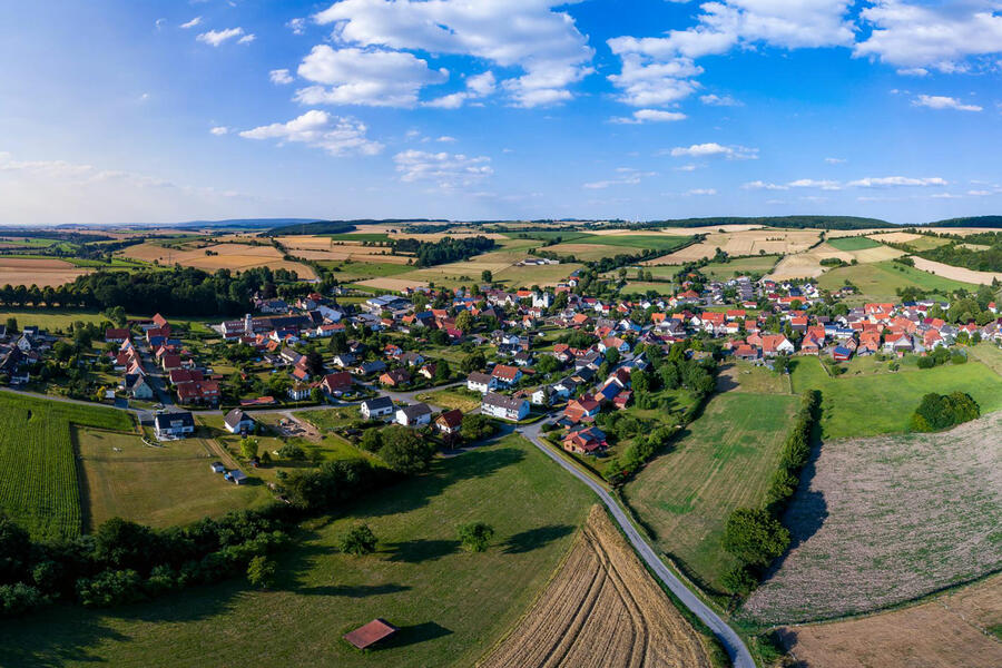 Luftbild der Ortschaft Bökendorf