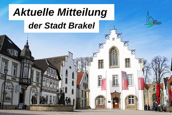 Aktuelle Mitteilung der Stadt Brakel
