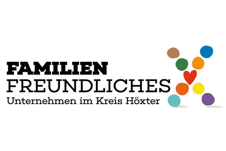 Logo für die Zertifizierung als "Familienfreundliches Unternehmen im Kreis Höxter"